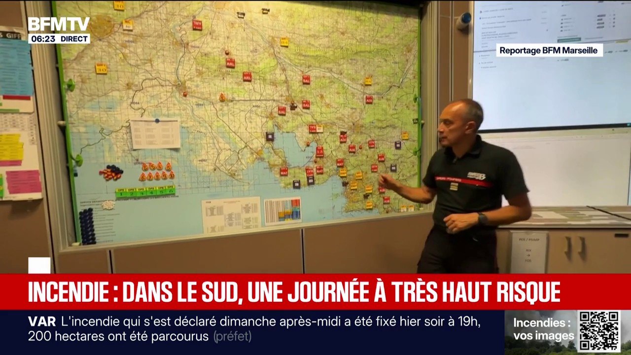 Incendie: comment sont coordonnées les opérations dans les Bouches-du-Rhône