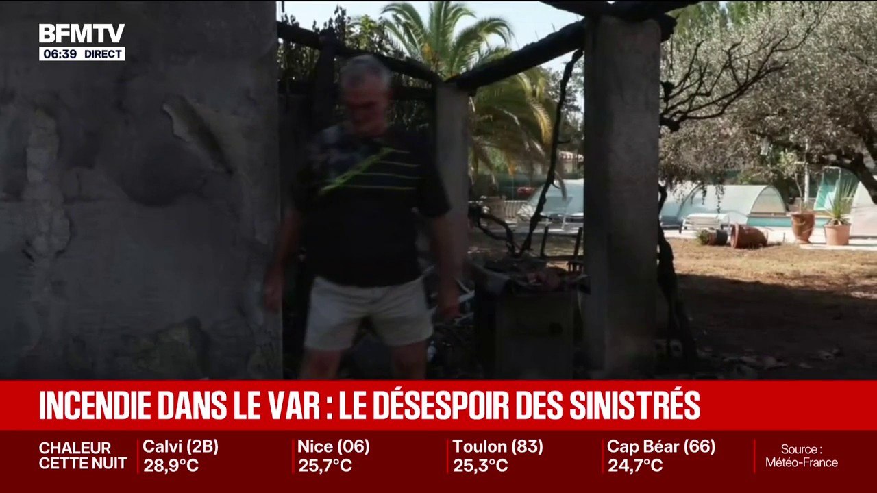 "Tout le terrain a brûlé": dans le Var, les sinistrés constatent les dégâts de l'incendie sur leurs parcelles