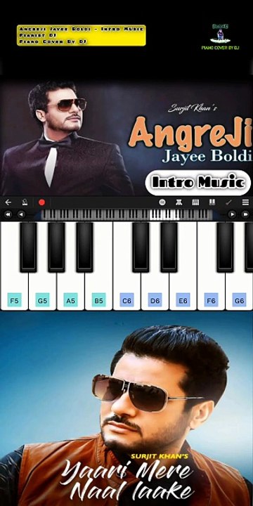 Angreji Jayee Boldi - Intro Music | Piano Cover By DJ | Pianist DJ | Walk Band