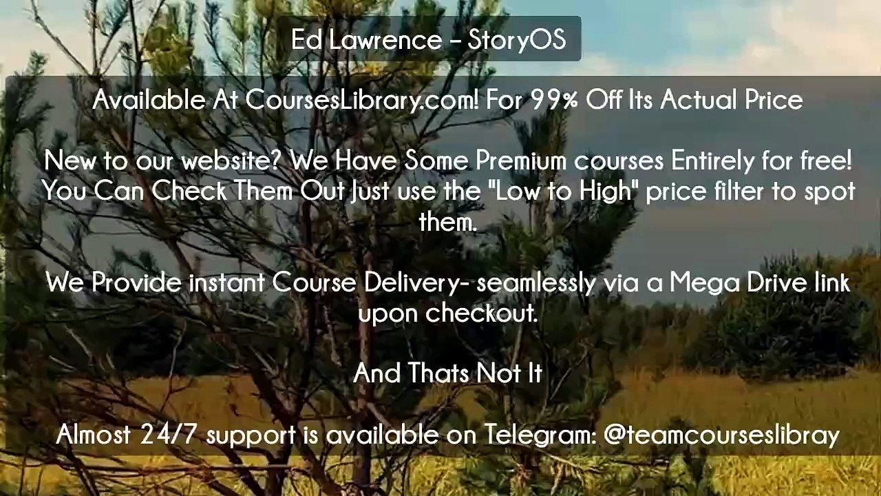 (Courseslibrary.com)(Download) Ed Lawrence – StoryOS