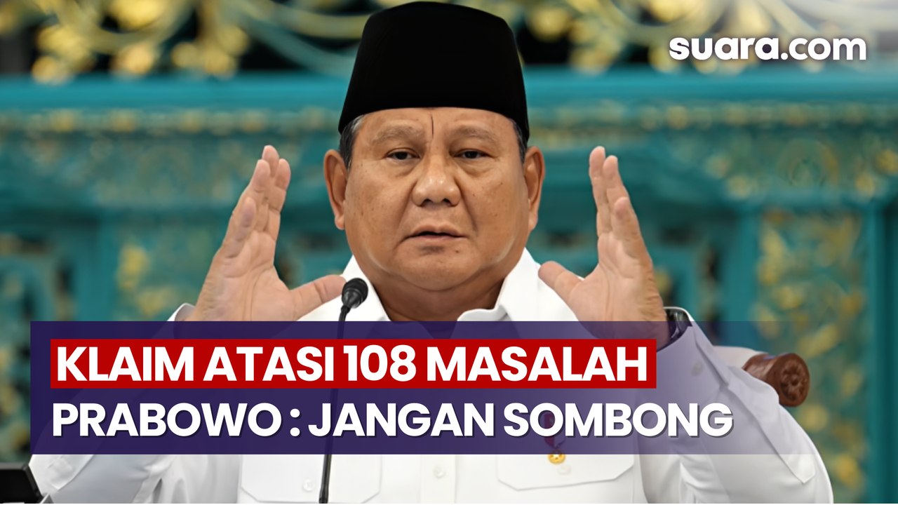 Momen Prabowo Minta Jajaran Tak Sombong Meski Klaim Atasi 108 Masalah Lebih