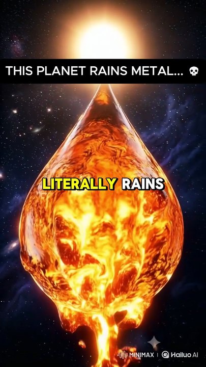 The Planet Where It Rains Molten Iron... 💀 #shorts#space #facts #nasa