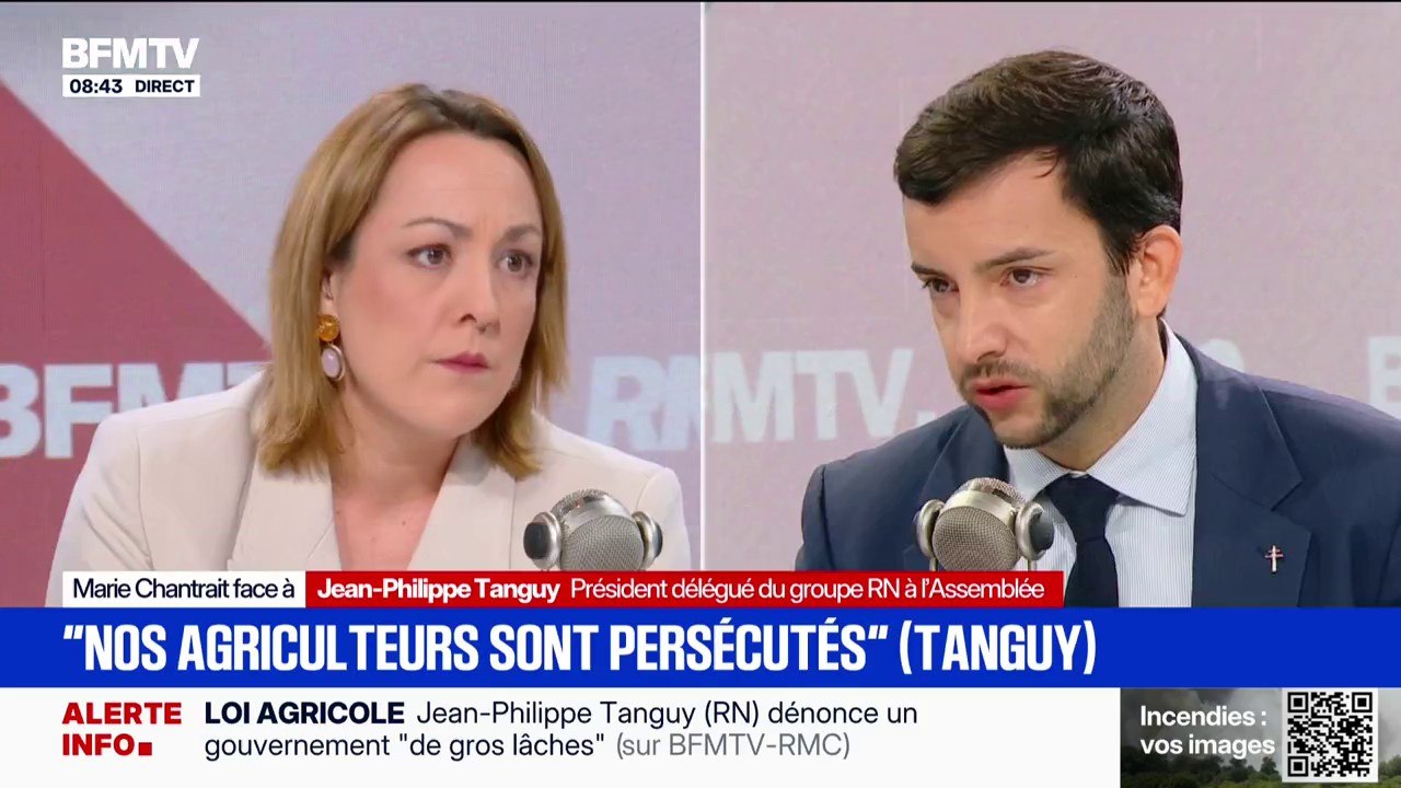 Plafonnement des prix des carburants: "Le rôle du gouvernement n'est pas de supplier Total", assure Jean-Philippe Tanguy, député RN