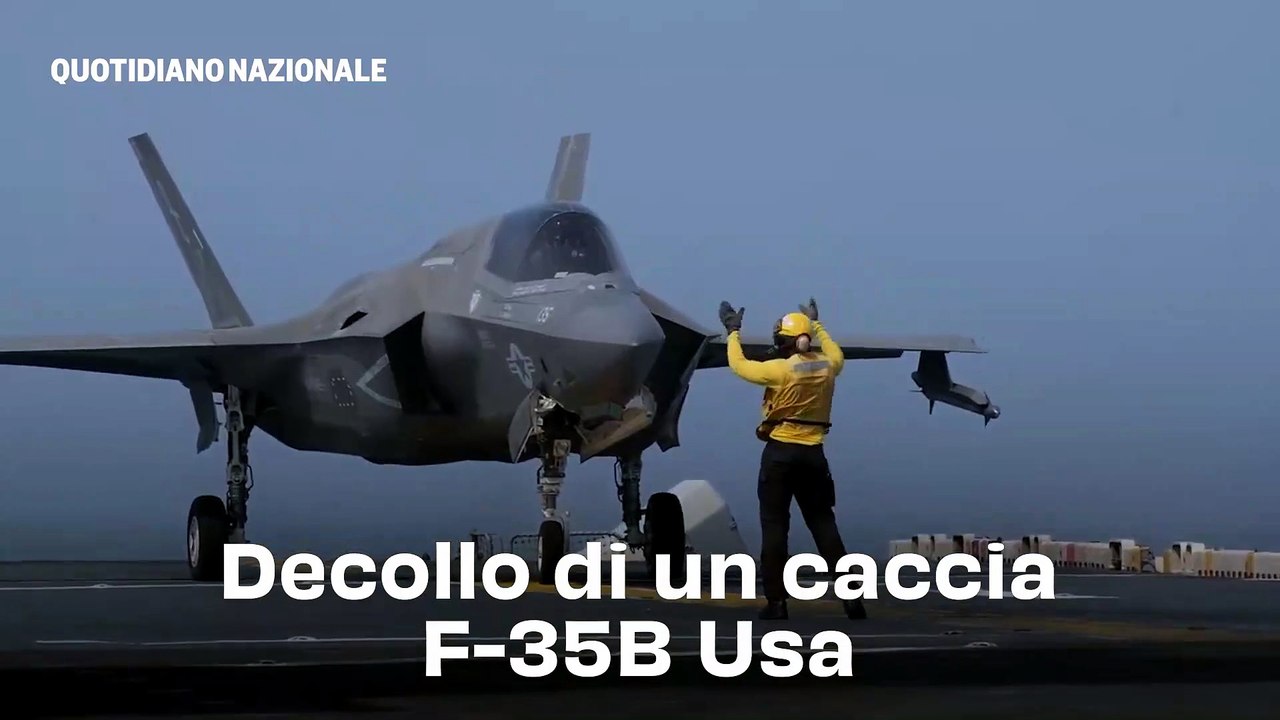 Decollo di un caccia F-35B Usa