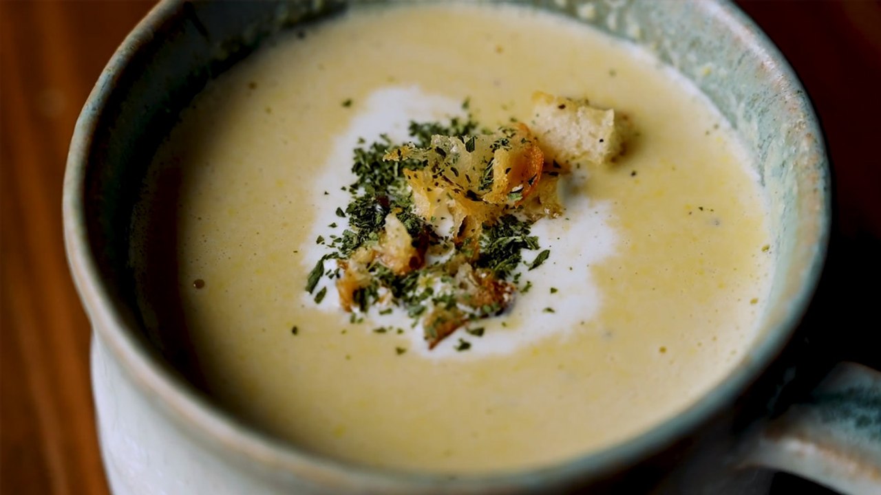 Fresh Japanese Corn Potage Without Flour 🌽