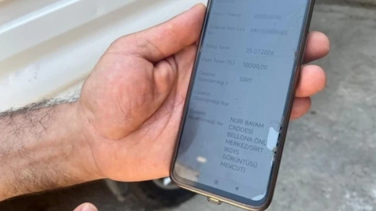 Hiç gitmediği Siirt'ten gelen trafik cezası, hayatının şokunu yaşattı