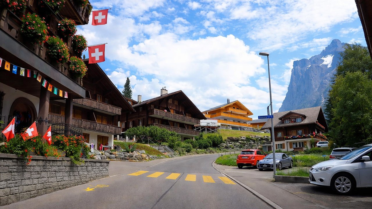 Lauterbrunnen to Grindelwald 4K 60fps: Scenic Drive
