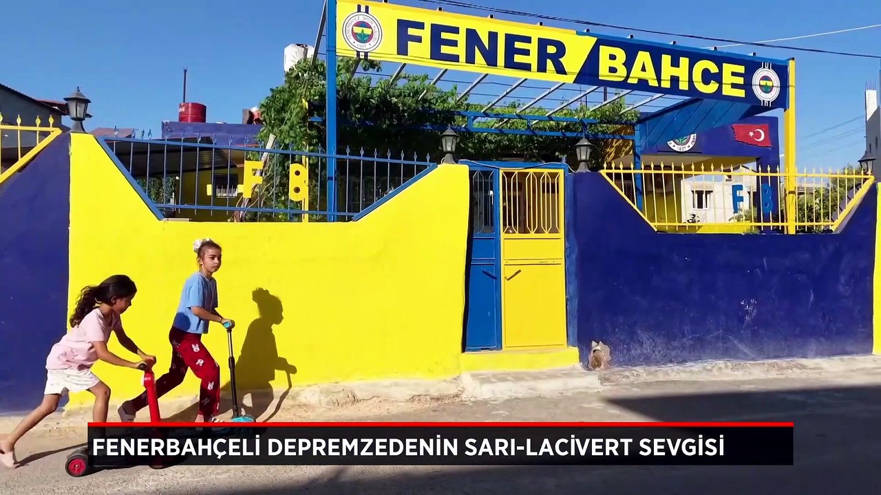 Fenerbahçeli depremzedenin sarı-lacivert tutkusu