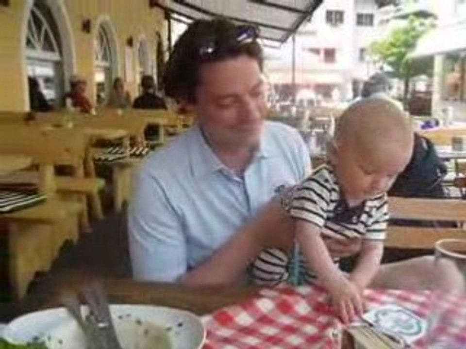 Playing with daddy