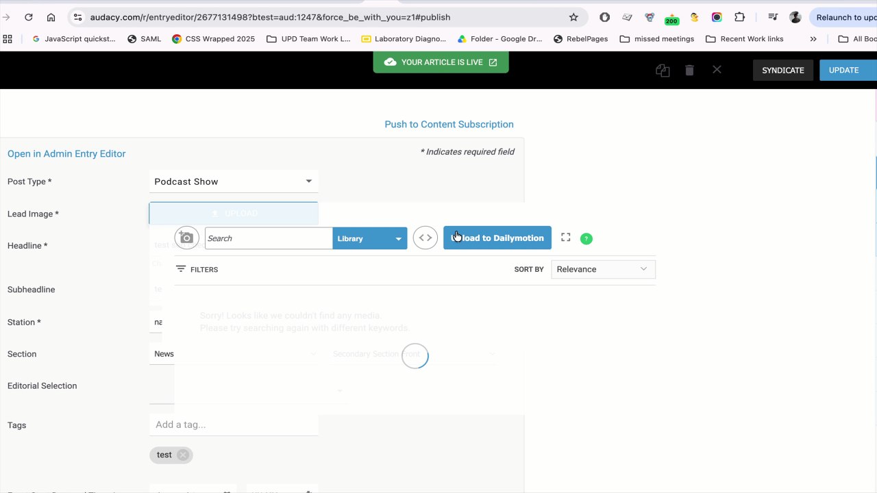 dailymotion rm test upload 1