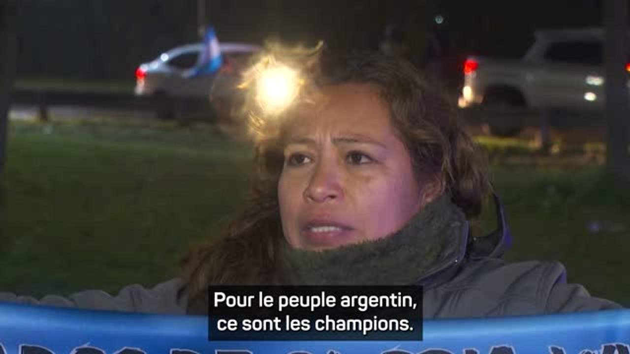 Argentine - Les fans célébrent leurs héros : "Pour le peuple argentin, ce sont les champions"