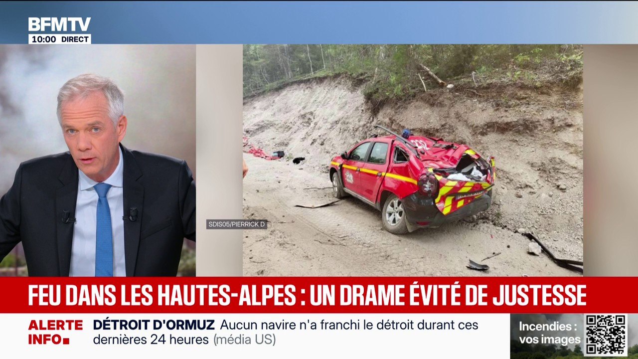 Incendie dans les Hautes-Alpes: une sapeur-pompier volontaire blessée par une chute de pierres