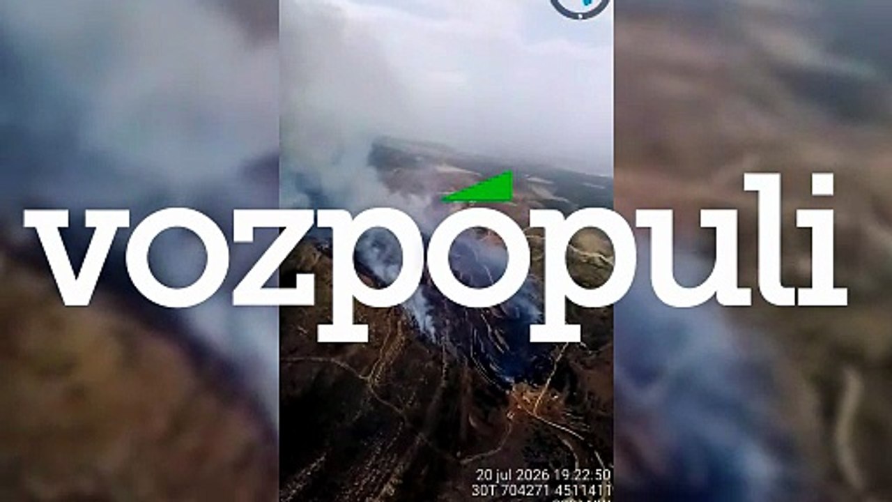 Imágenes del incendio forestal en el término municipal de Ejulve, Teruel