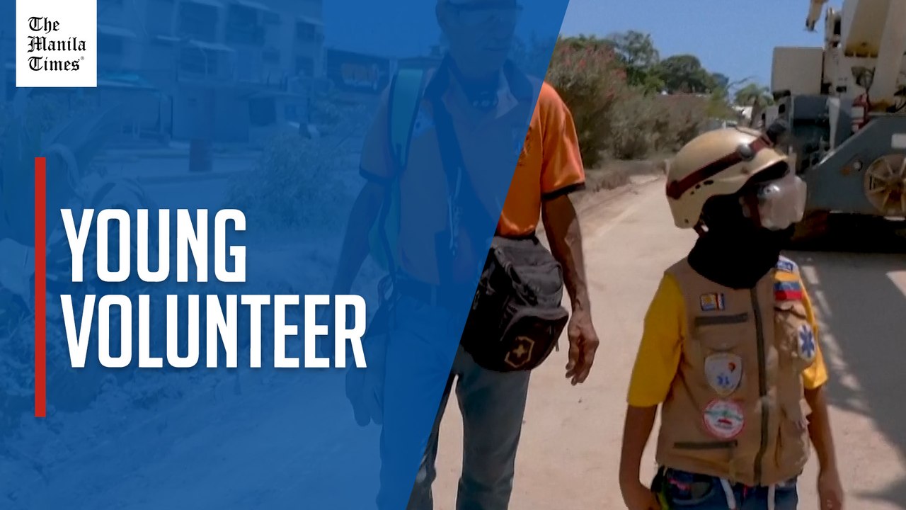 Venezuelan 10-year-old becomes rescue volunteer in post-quake rubble