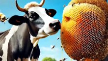 🐄 मधुमक्खियों ने गाय का ये क्या हाल कर दिया? 😱