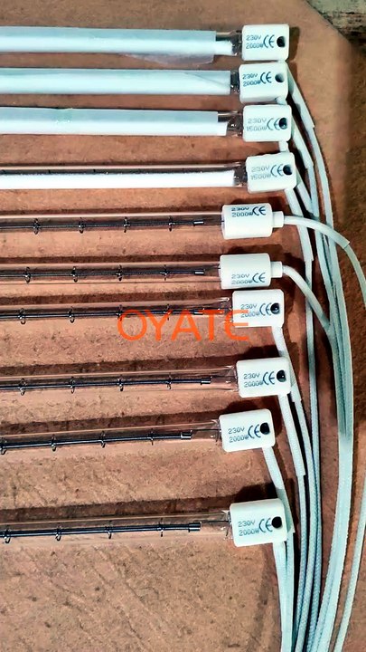 Factory Custom Quartz Infrared Heating Tube CE RoHS Industrial Drying Heat Pipe