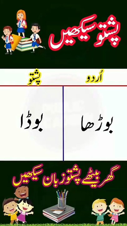 Learn Pashto into Urdu language | lesson 23
