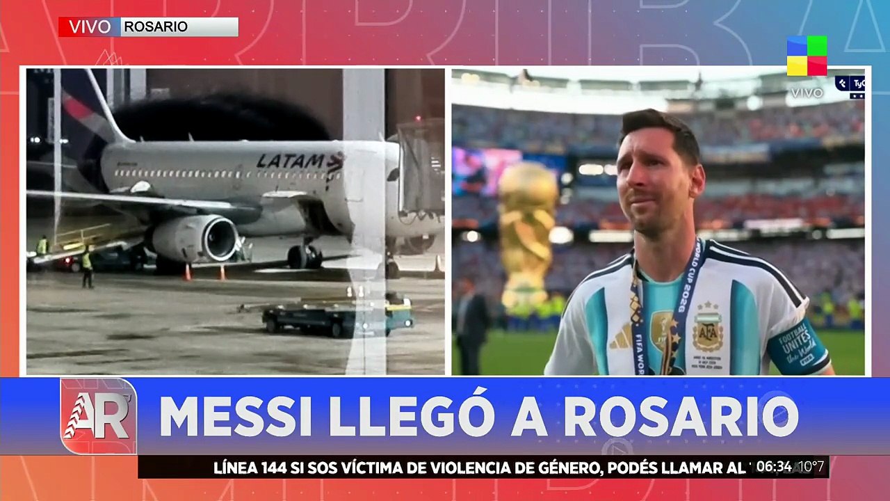 Llegó Lionel Messi a Rosario