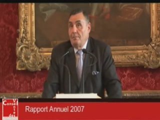 Remise du Rapport Annuel 2007 - 1ere Partie