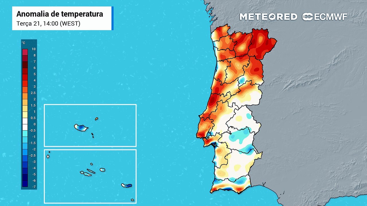 A massa de ar polar fará desaparecer rapidamente o calor em Portugal