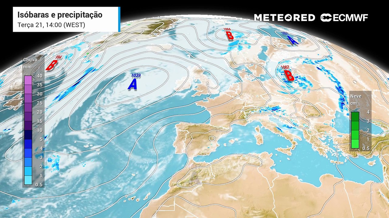 Açores poderão registar uma acumulação de precipitação de até 23 mm até domingo
