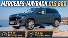 Mercedes-Maybach GLS 680 Dark Petrol Uni & Verde Silber im Facelift