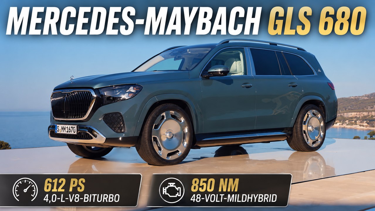Mercedes-Maybach GLS 680 Dark Petrol Uni & Verde Silber im Facelift