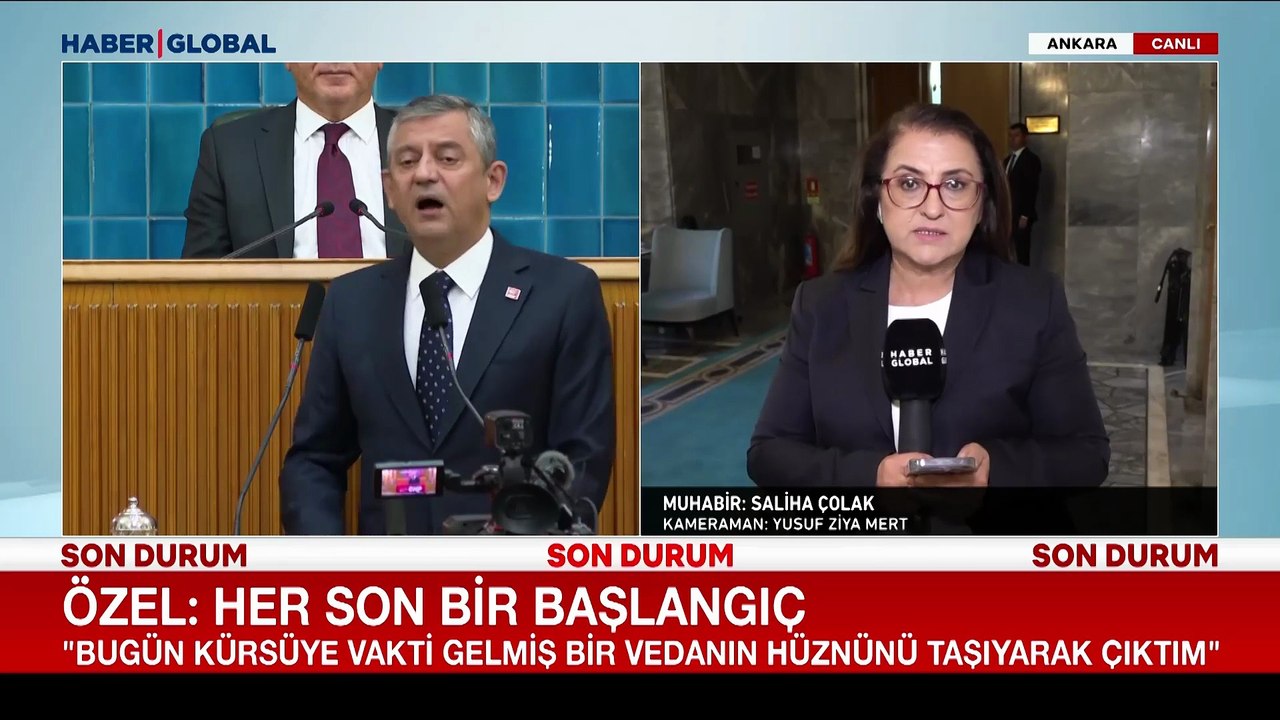 Özgür Özel: Vakti gelmiş bir vedanın hüznünü yaşıyorum