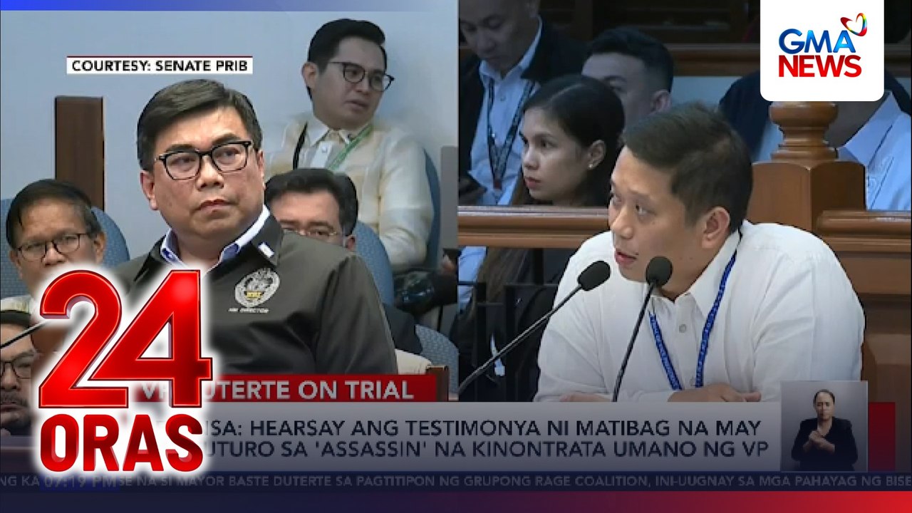 Depensa – Hearsay ang testimonya ni Matibag na may magtuturo sa ‘assassin’ na kinontrata umano ng VP | 24 Oras