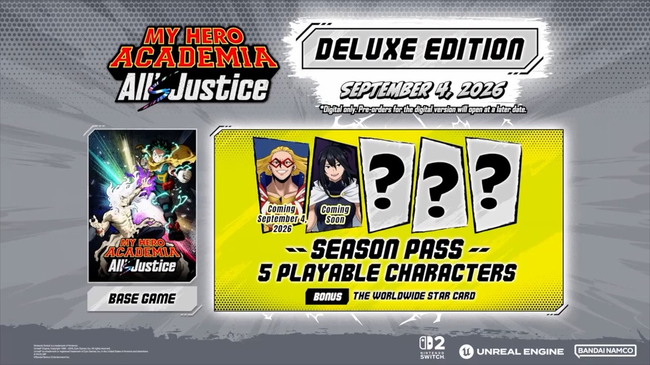 My Hero Academia All's Justice Official Nintendo Switch 2 Release Date Trailer