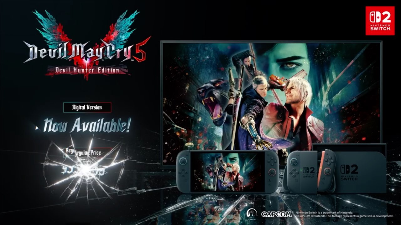 Devil May Cry 5 Devil Hunter Edition Official Nintendo Switch 2 Launch Trailer