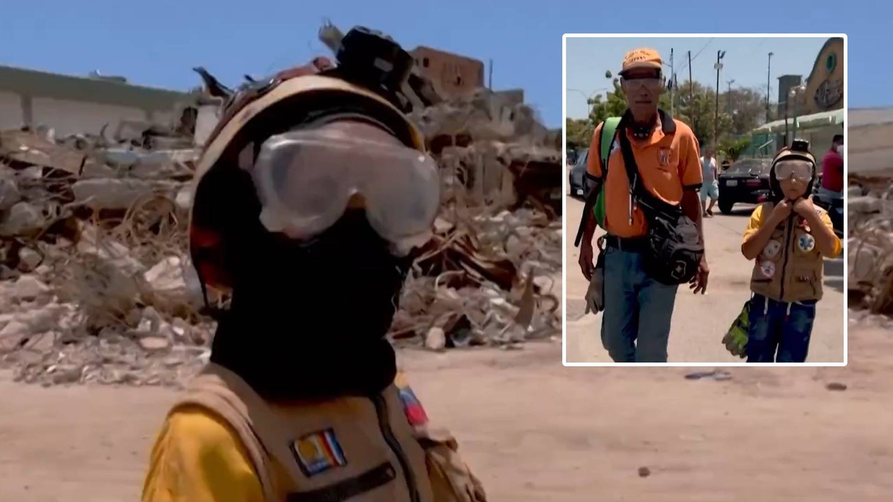 ‘Topito’, el niño venezolano que rescata víctimas entre los escombros tras terremotos en La Guaira