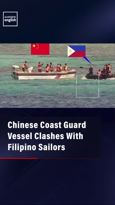 Chinese Coast Guard Vessel Clashes With Filipino Sailors
