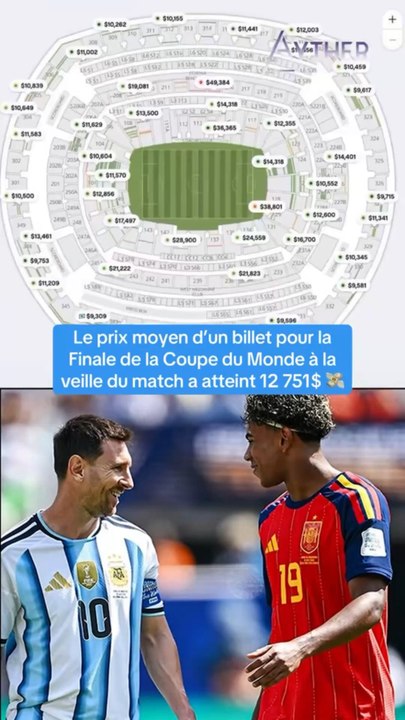 Les prix des billets pour la finale de la Coupe du Monde font polémiques ! #foot #football #worldcup