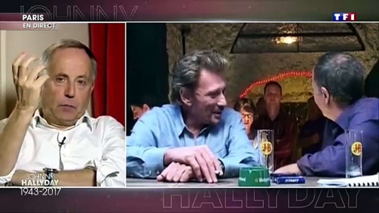 2017 - Fabrice Luchini évoque sa collaboration avec Johnny Hallyday dans le Journal de 20H de TF1 (6 Décembre)