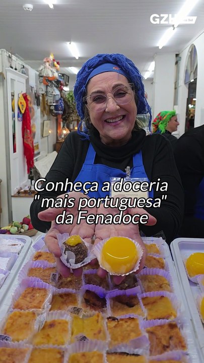 Ela chegou ao Brasil aos seis anos e mantém viva tradição portuguesa na Fenadoce