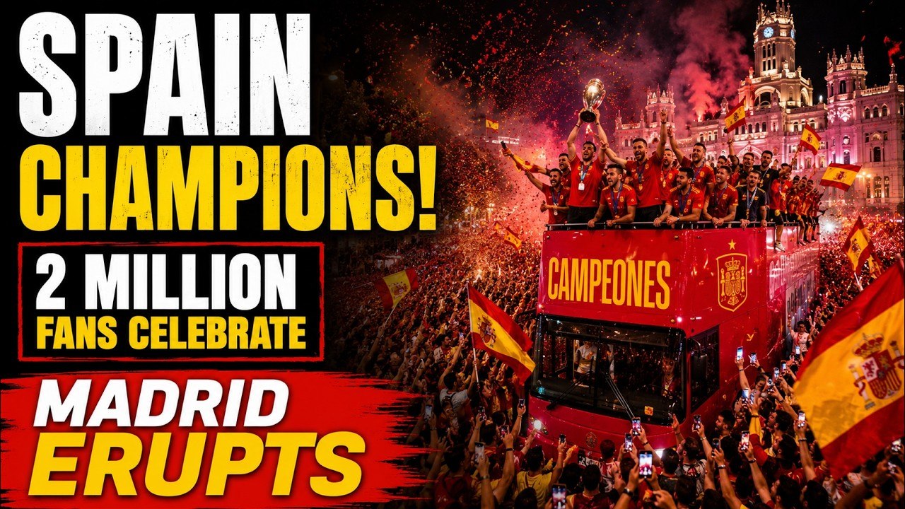 Spain World Cup 2026 Celebration | 2 Million Fans Flood Madrid After Historic Win Over Argentina!