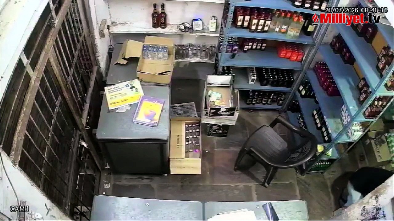 Leopar dükkana girdi, çalışana saldırdı! Dehşet anları kamerada