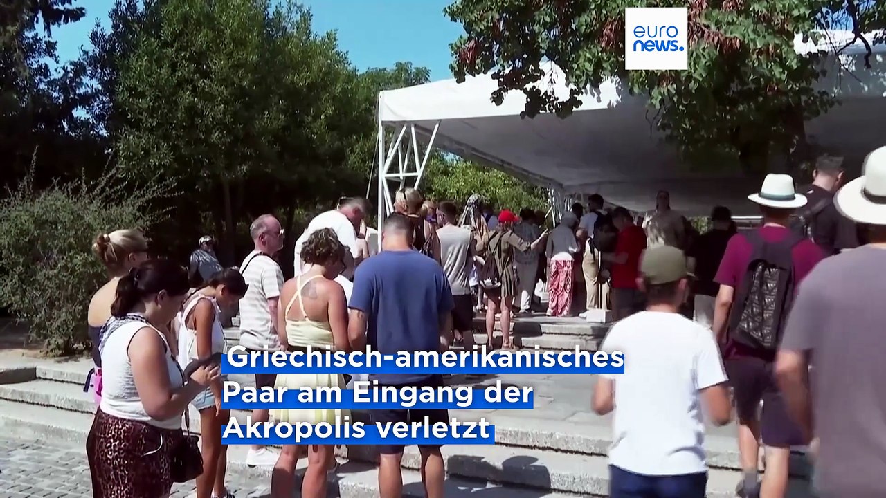 Messerangriff vor der Akropolis: Zwei Touristen verletzt