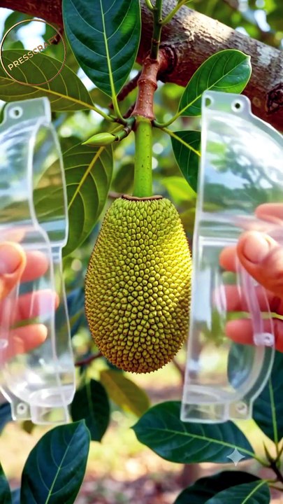 🍄 Perfect Mushroom-Shaped Jackfruit Growing Time-Lapse 🌿🔥 #Jackfruit #Timelapse #AIVideo