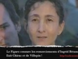Les remerciement d'Ingrid Bétancourt vue par le Figaro