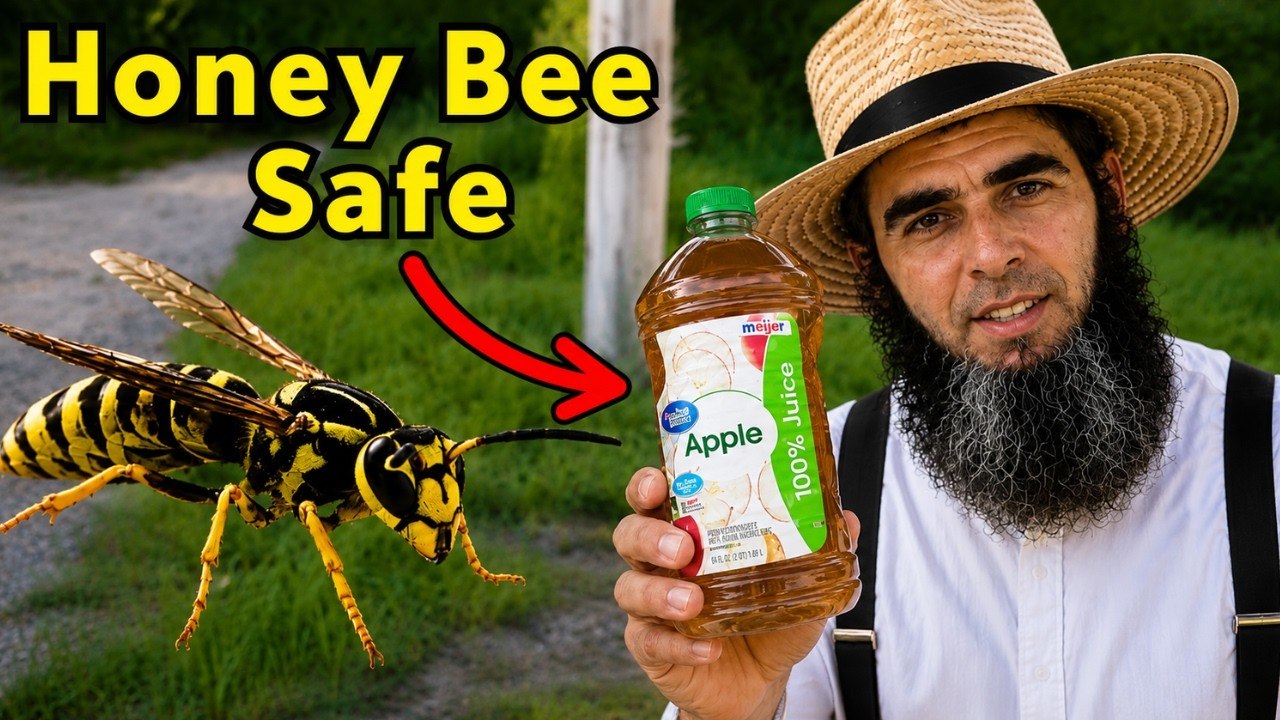KILL ALL Yellowjackets And Wasps For 1/2 Mile... Safe For Honey Bees!