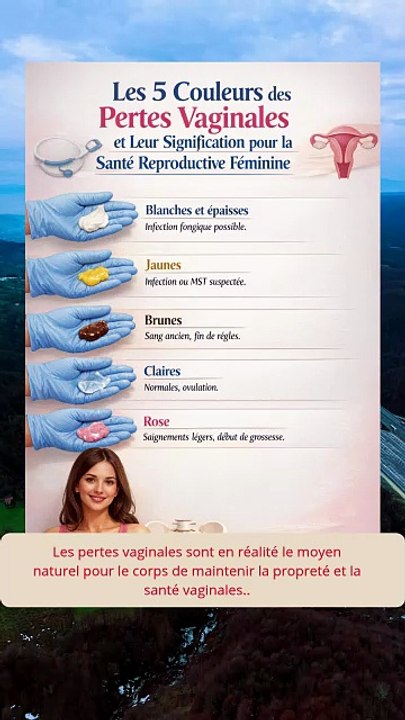 Les 5 couleurs des pertes vaginales et leur signification pour la santé reproductive des femmes
