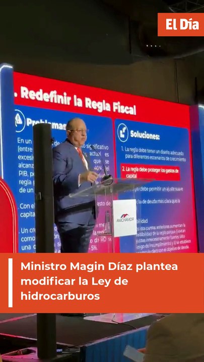 Ministro Magin Díaz plantea modificar la Ley de hidrocarburos