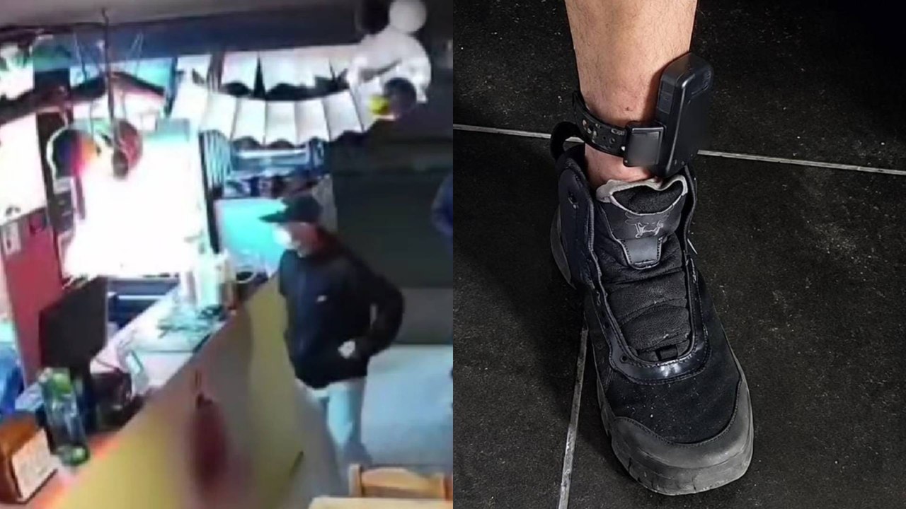 Video | Cogieron a ladrón que estaba haciendo de las suyas con todo y brazalete del Inpec en Bogotá