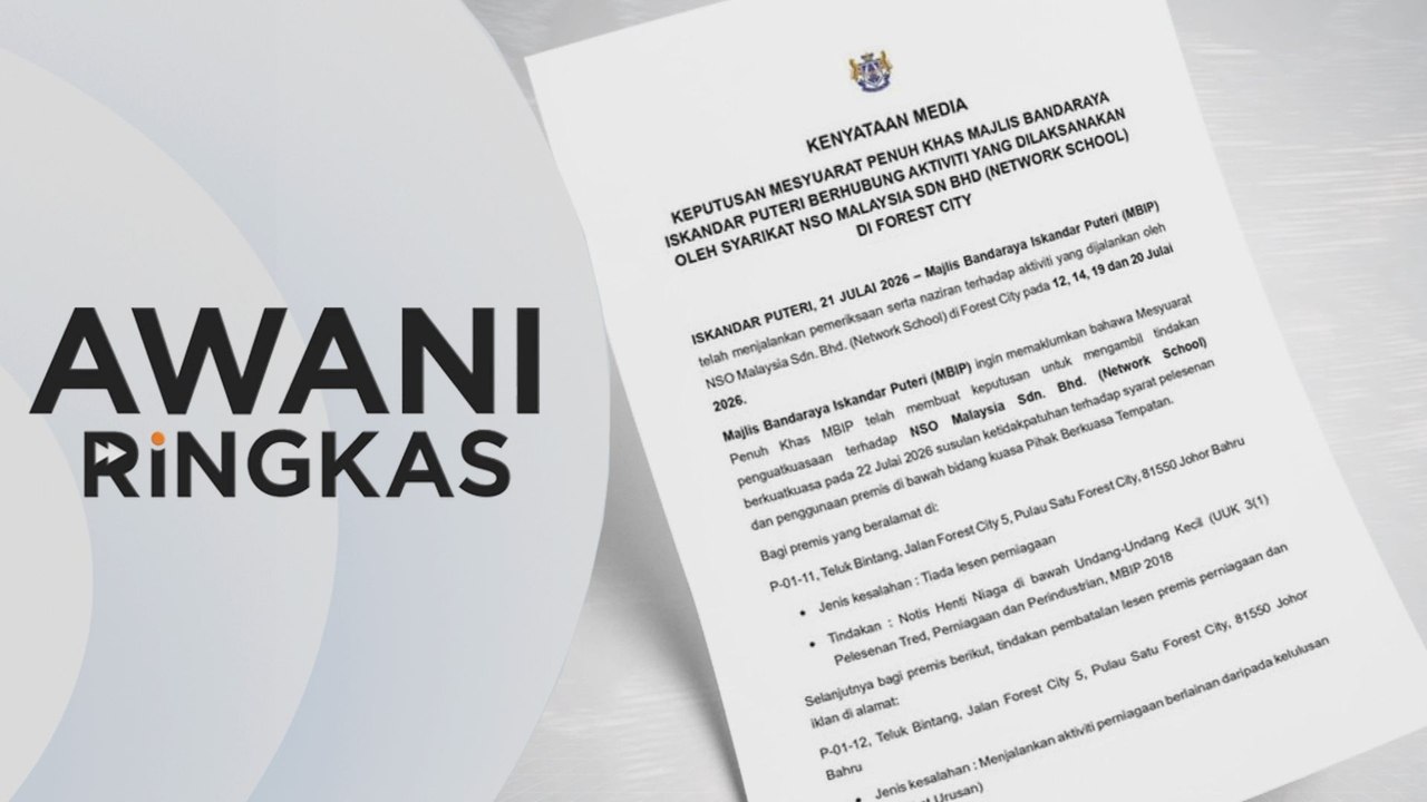 AWANI Ringkas: Lesen Network School dibatal, henti operasi