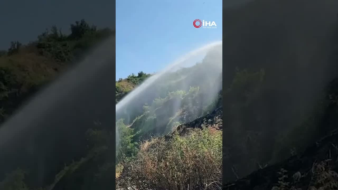Samsun'da otluk alan yangını: 10 dönüm alan zarar gördü