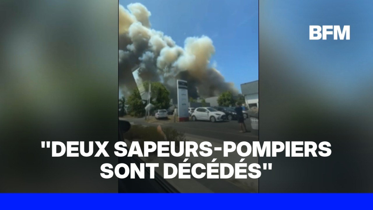 Gironde: Laurent Nuñez annonce la mort de deux sapeurs-pompiers engagés dans l'incendie de Mérignac