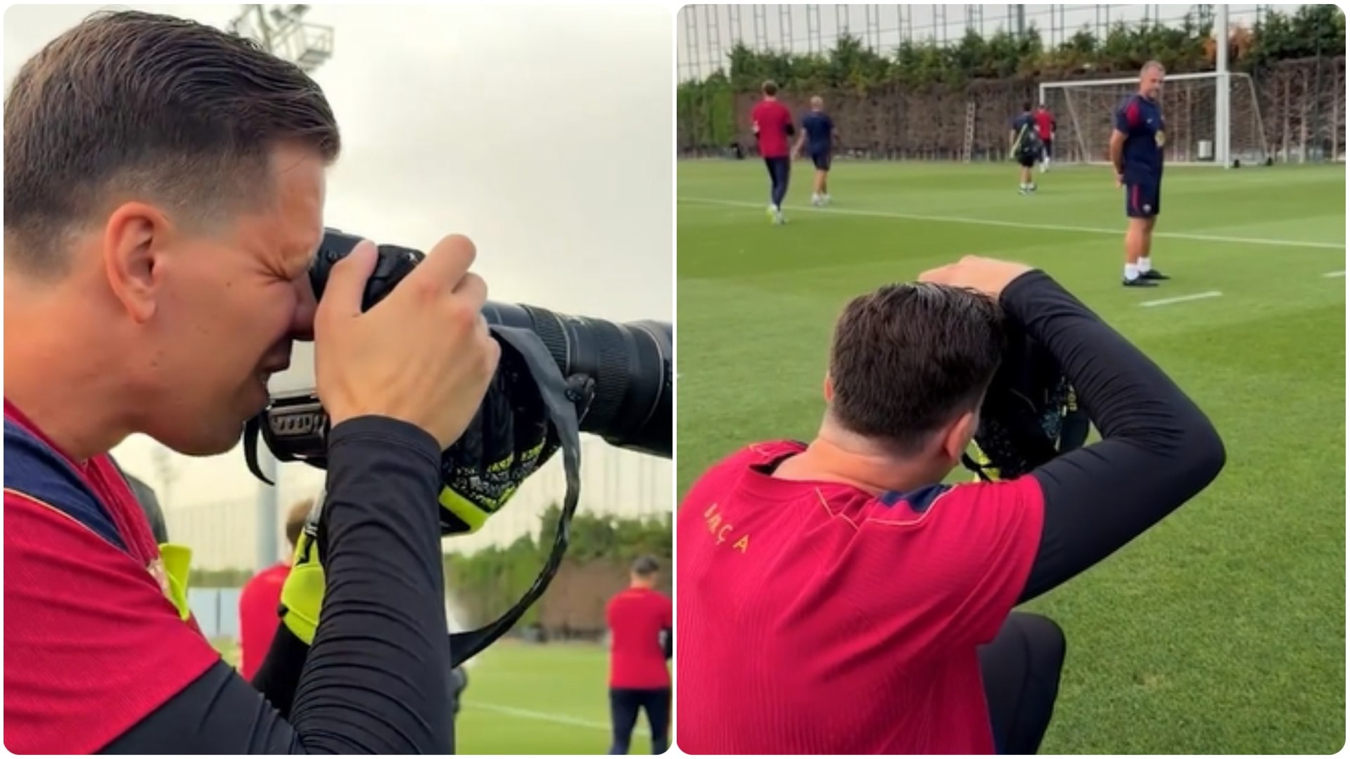 ¡La nueva faceta de Szczęsny! Tek es el nuevo 'fotógrafo' del Barca
