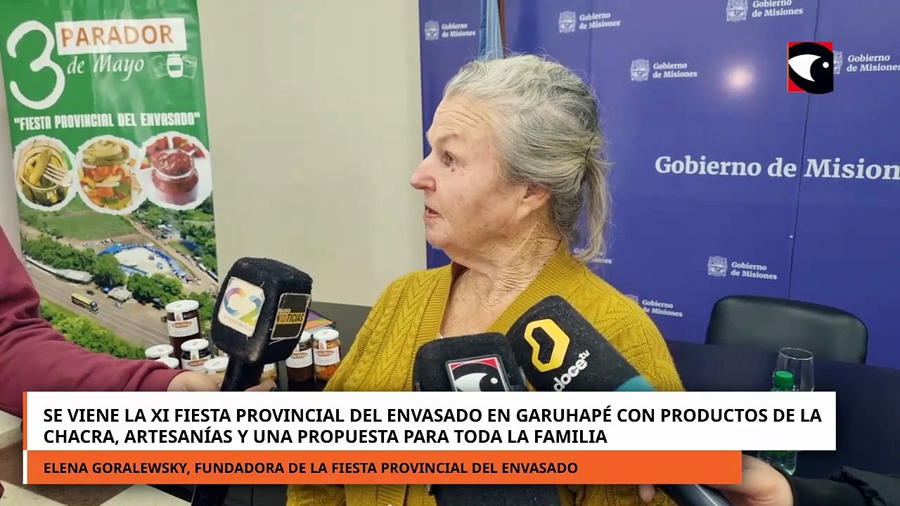 Garuhapé se prepara para la XI Fiesta Provincial del Envasado con productos regionales